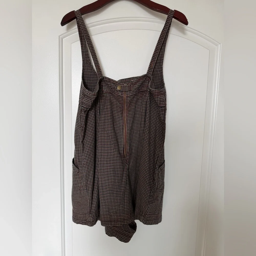 NWT Free People Billie Romper in Otter Overdye - Picture 5 of 6